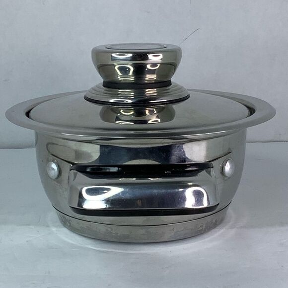 Nutri Stahl Cooking System 1 Quart Saucepot & Cover Mini Stainless Steel - Picture 8 of 11